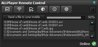 allplayer remote transfer file